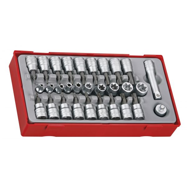 Zestaw nasadek torx 1/4'' i 3/8'' 30szt.