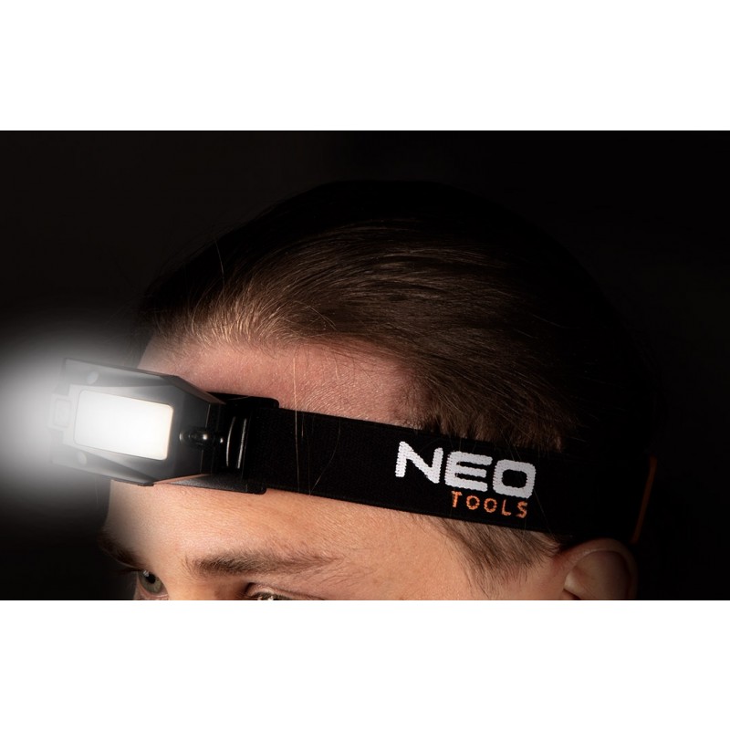 Latarka czołowa akumulatorowa USB 180LM COB led,czujnik ruch