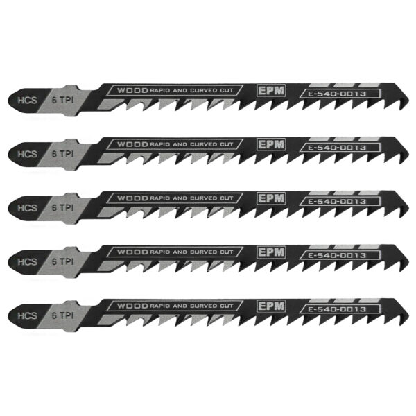 Brzeszczot do wyrzynarki 74mm 6TPI drewno T244D 5 sztuk