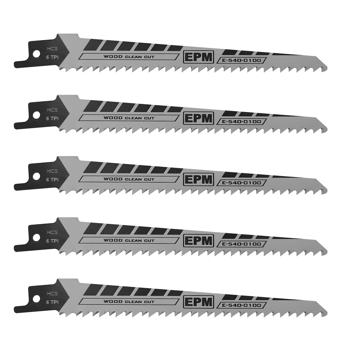 Brzeszczot do piły szablastej 150mm 6TPI drewno S644D 5 szt.