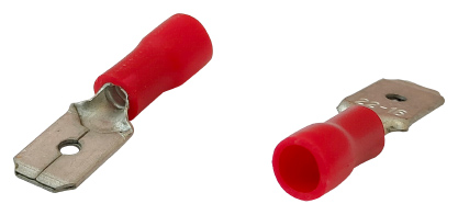 Końcówka wsuwana izolowana 0.5-1.5mm 0.8-6.35 10 sztuk
