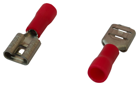 Końcówka nasuwka izolowana 0.5-1.5mm 0.8-6.35 10 sztuk