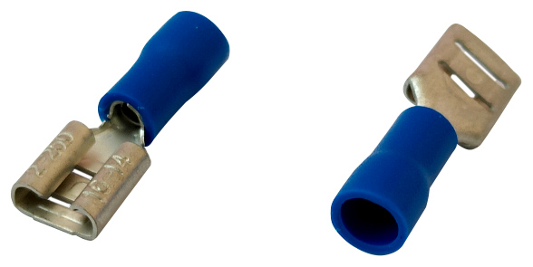 Końcówka nasuwka izolowana 1.5-2.5mm 0.8-6.35 10 sztuk