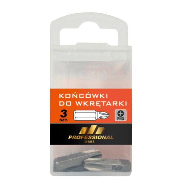 Grot, BIT, końcówka do wkrętarki 25mm 3szt. PH3
