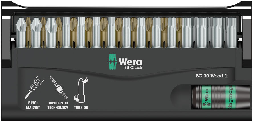 Zestaw bitów bit-check 30 wood 1, 30 część