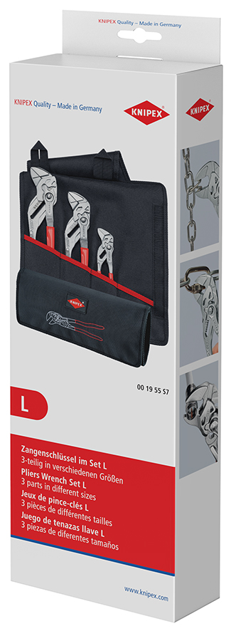 Zestaw szczypiec do RUR w etui 3-CZĘŚCIOWY 150,250,300mm