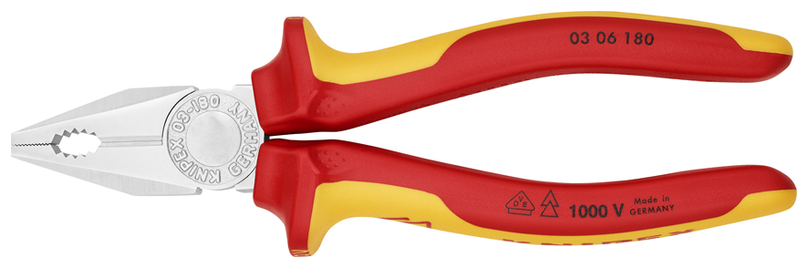 Szczypce uniwersalne izolowane VDE 180mm