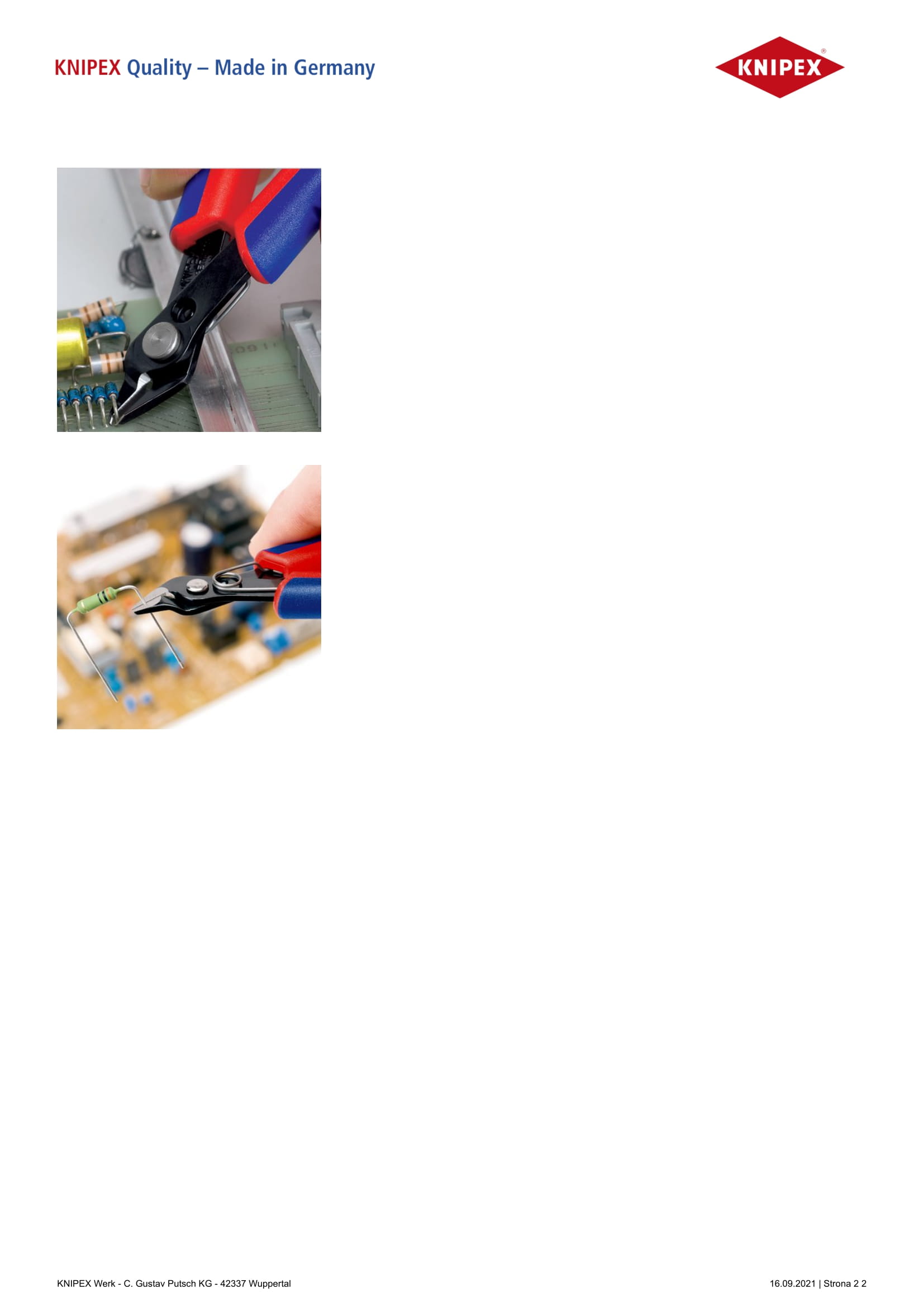 Szczypce tnące super knips 125mm