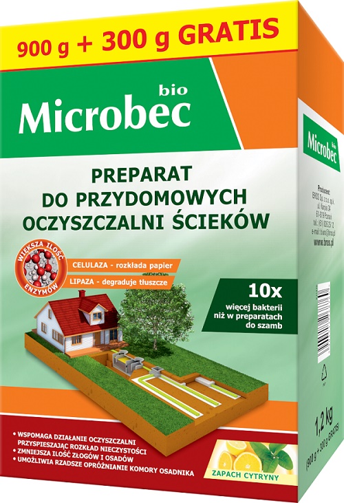 Aktywator do oczyszczalni - microbec BIO 1200g