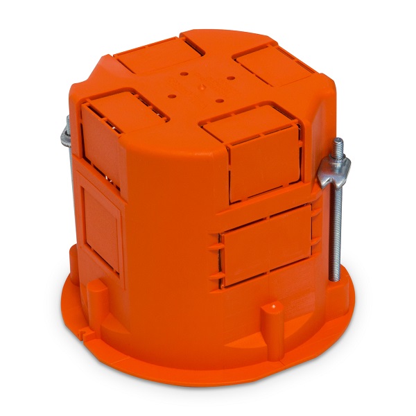 Puszka instalacyjna 60X60 głęboka pomarańczowa G/K