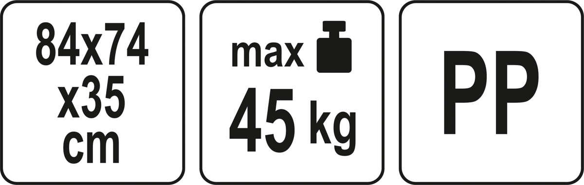 Ogrodowy stojak na narzędzia 84cm