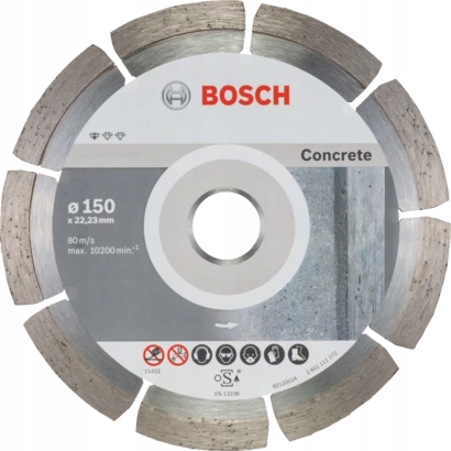 Tarcza diamentowa segmentowa concrete 125*22.3*1.6 10P