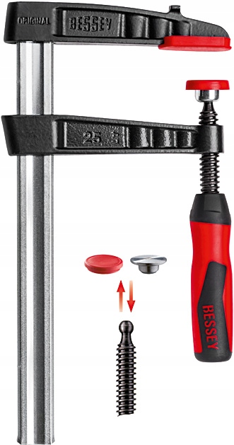 Ścisk śrubowy stolarski żeliwny TG 120/60mm