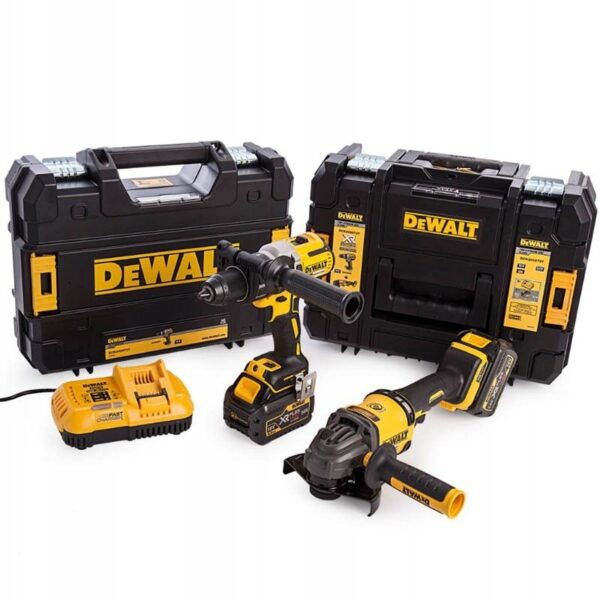 Zestaw wkrętarka DCD996 + szlifierka KĄT. DCG414 18V 2*6.0AH