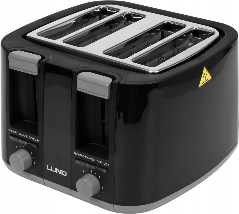 Toster 1300-1500W czarny