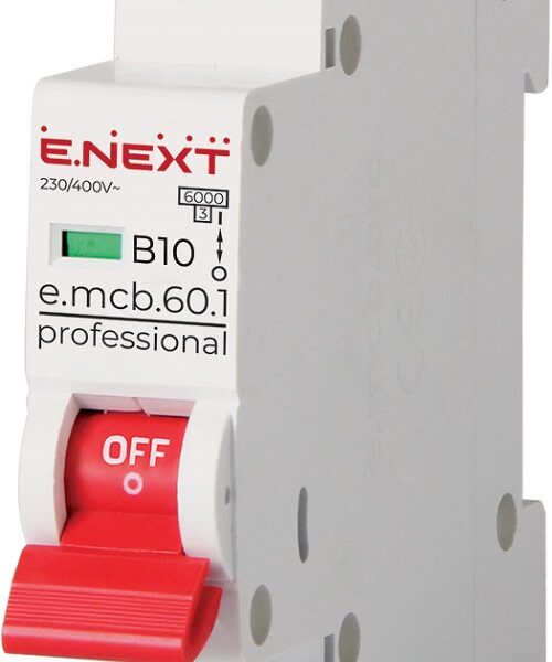 Wyłącznik nadprądowy MCB.PRO60 1P B10A 6KA