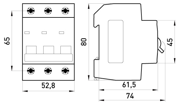 Wyłącznik nadprądowy MCB.PRO60 3P B32A 6KA