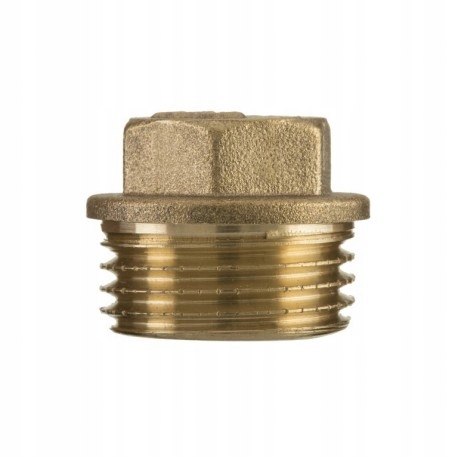 Złączka mosiężna korek 3/8''