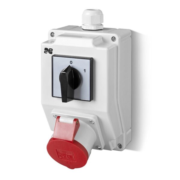 Zestaw instalacyjny z gniazdem 16A 4P RS-Z(0-1)CZERW.6277-00