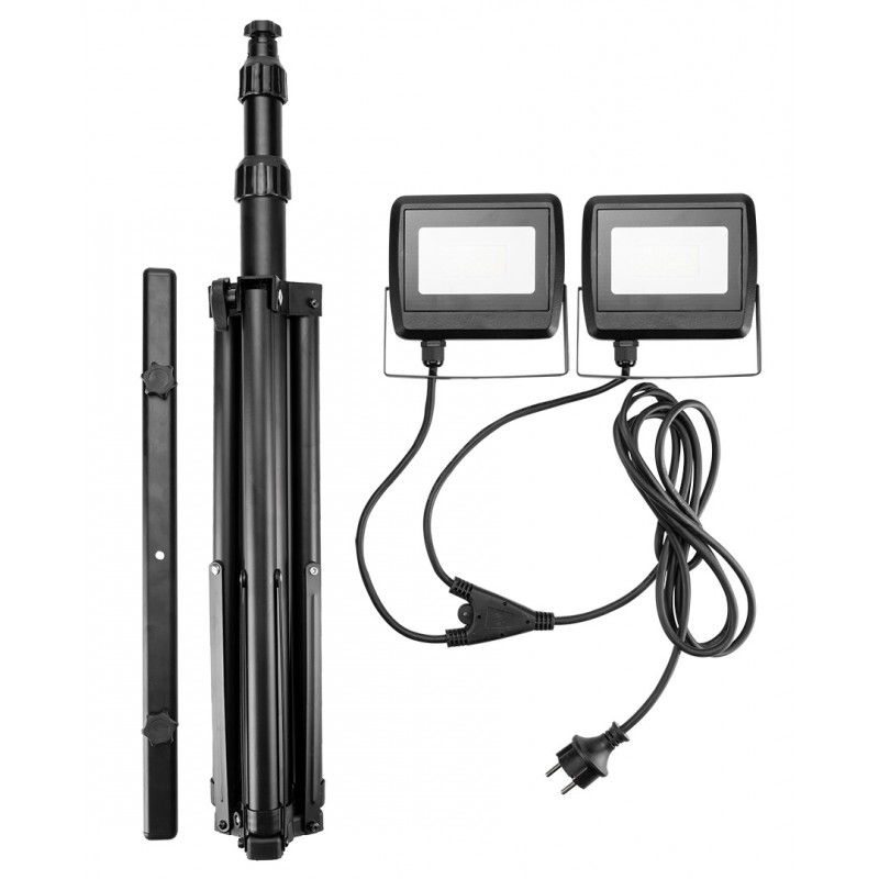 Reflektor podwójny na statywie 2*30W LED 5400LM