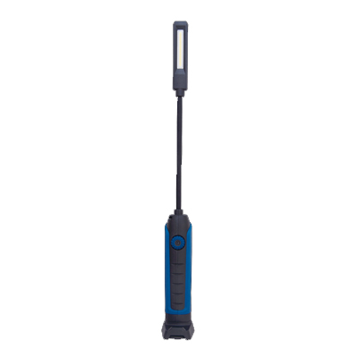 Latarka 5W COB + 3W LED, akumulator, elastyczna