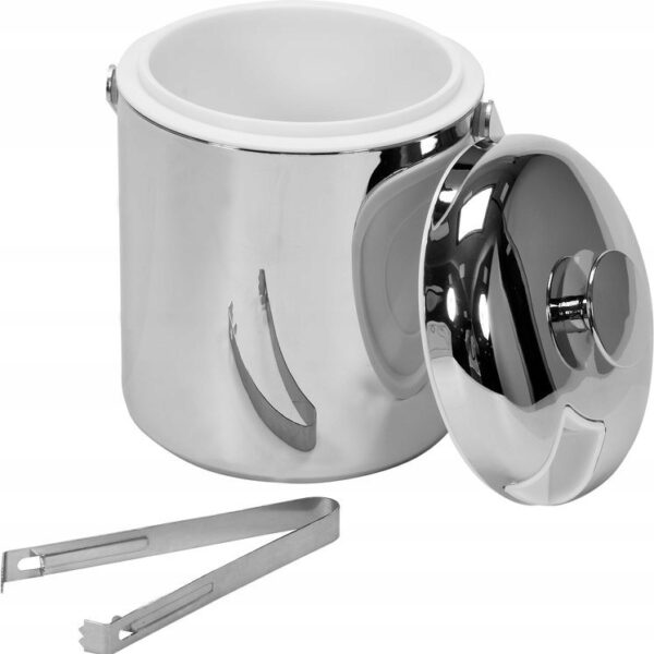 Pojemnik termoizolacyjny do lodu chromowany 1.1L
