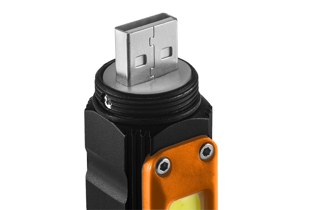 Latarka akumulatorawa USB 300 LM 2 w 1 cree XPE + COB LED