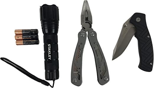 Zestaw survivalowy, latarka,nóz,multitool
