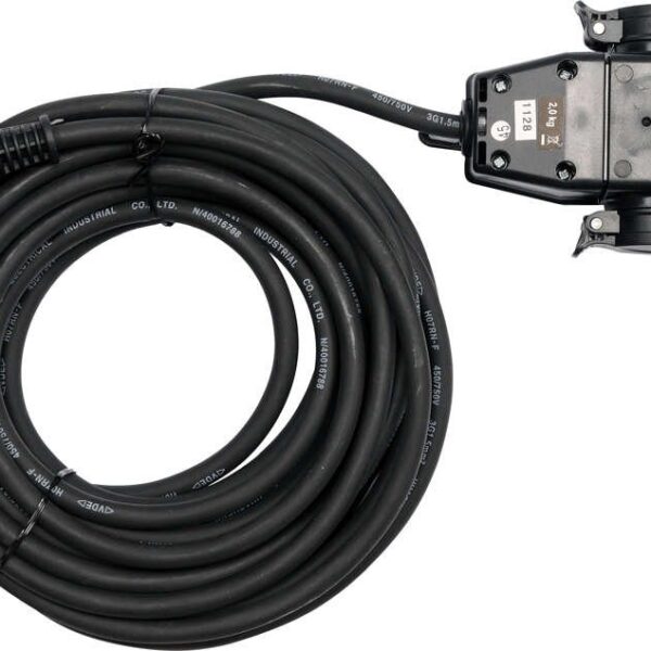 Przedłużacz IP44 10M 3G1.5 z rozdzielaczem