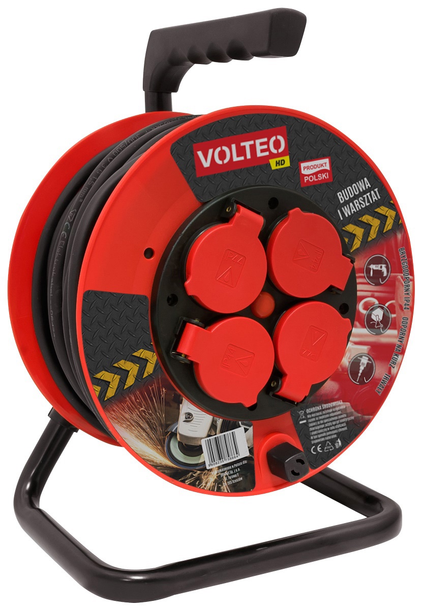 Przedłużacz heavy duty na bębnie 20M przewód H05RR-F 3*1,5mm