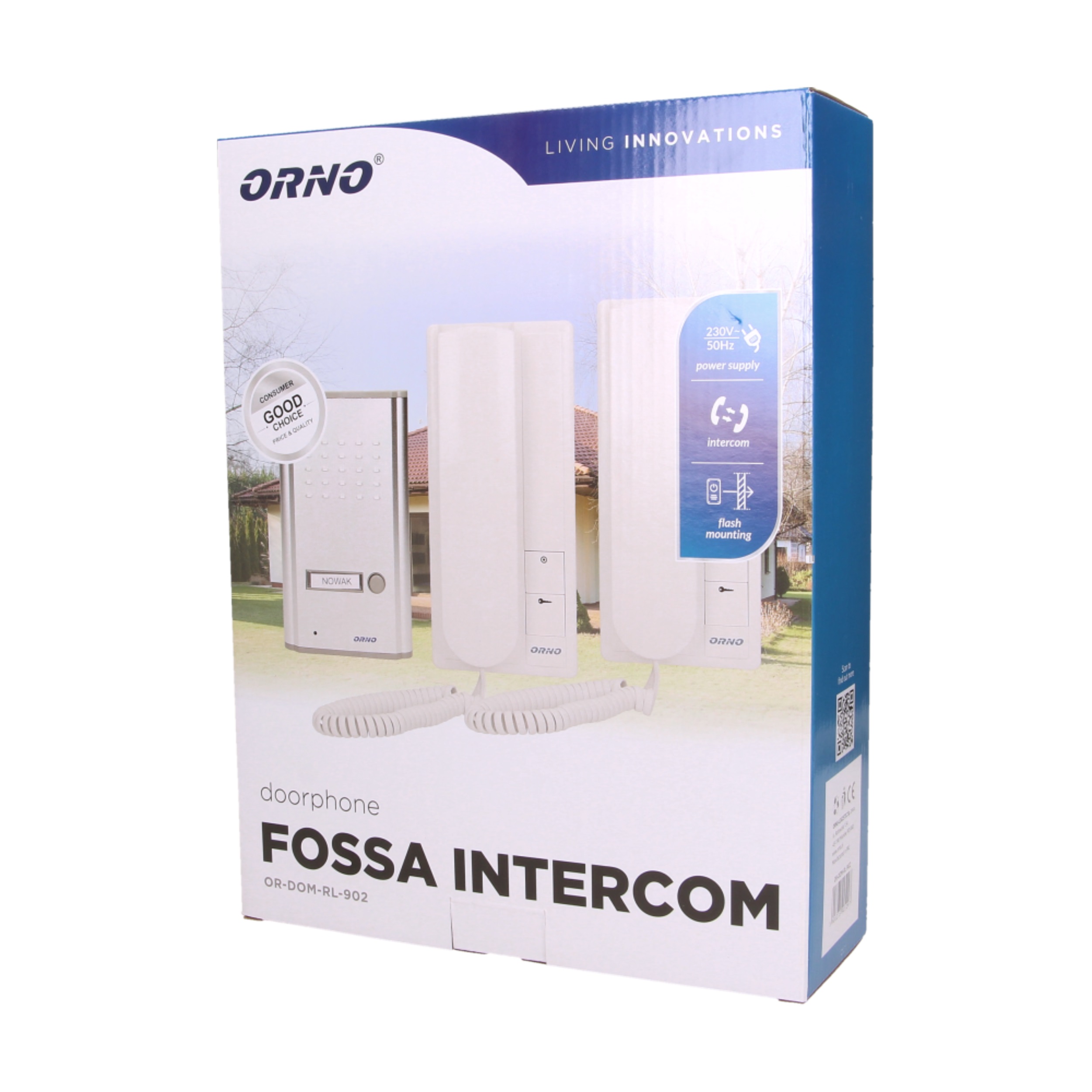 Domofon jednorodzinny z interkomem PT fossa inttercom