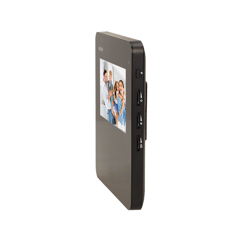 Wideodomofon bezsłuchawkowy LCD 4,3' czarny DUX