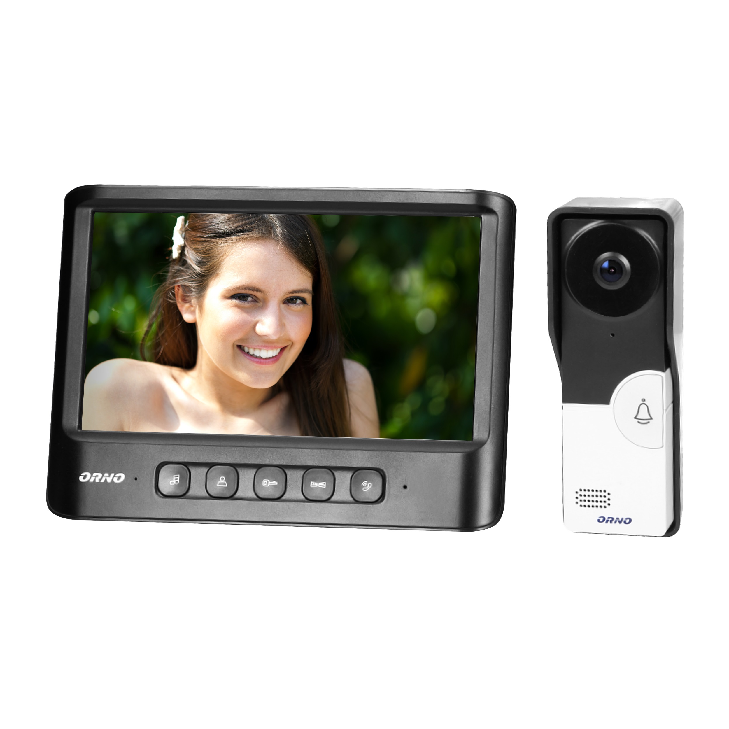Wideodomofon bezsłuchawkowy LCD 7' czarny imago
