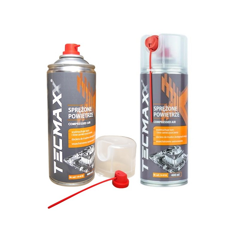 Sprężone powietrze 400ml+SŁOMKA Tecmaxx