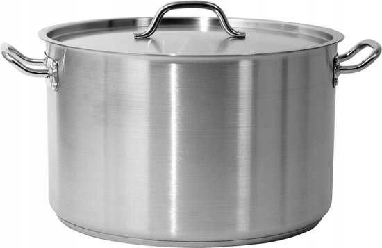 Garnek wysoki z pokrywką ze stali nierdzewnej 40X25 31.4L