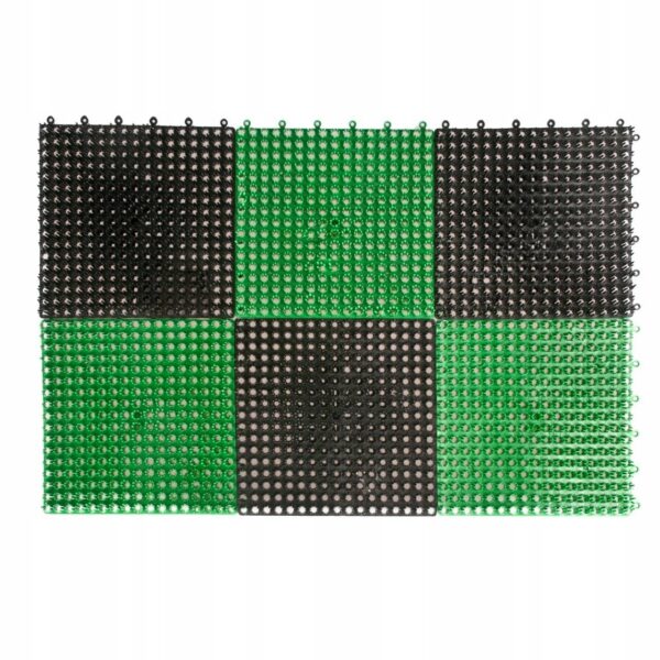 Wycieraczka trawka plastikowa 6-CZĘŚCIOWA 36*55cm black/gree