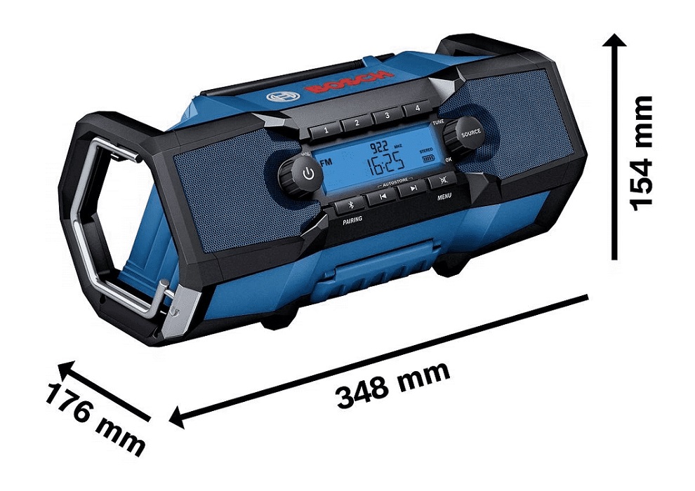 Radio akumulatorowe GPB 18V-2 C FM bluetooth 0*AH