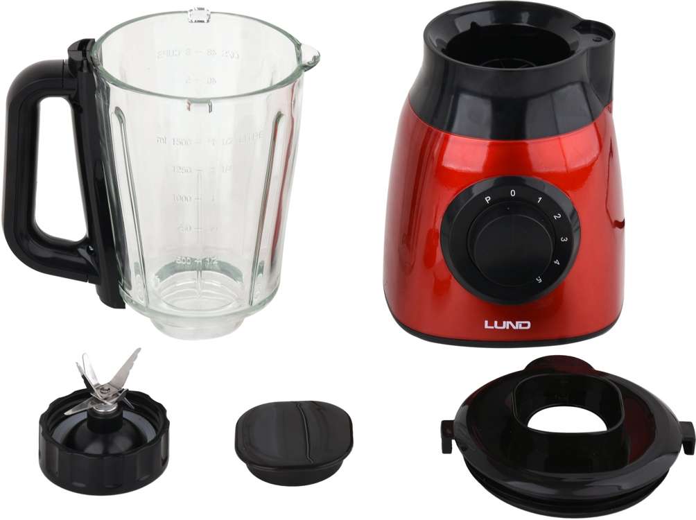 Blender kielichowy czerwony 600W