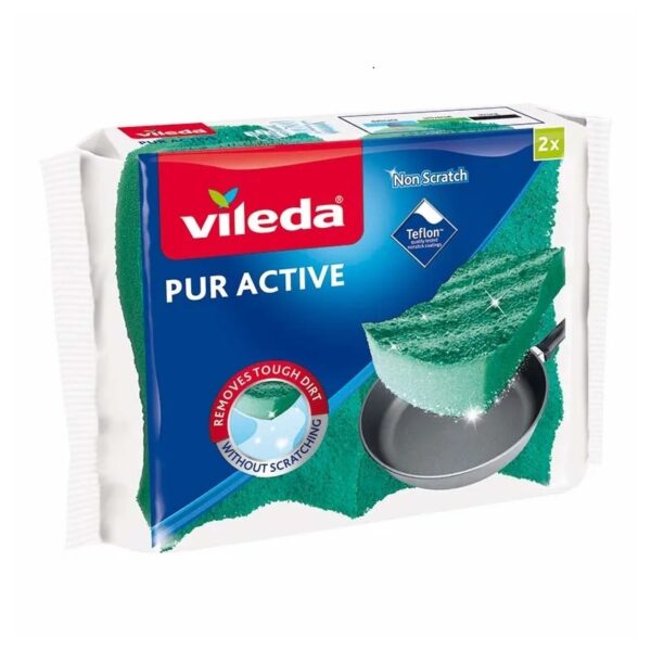 Vileda gąbka do naczyń PUR active 2 szt.