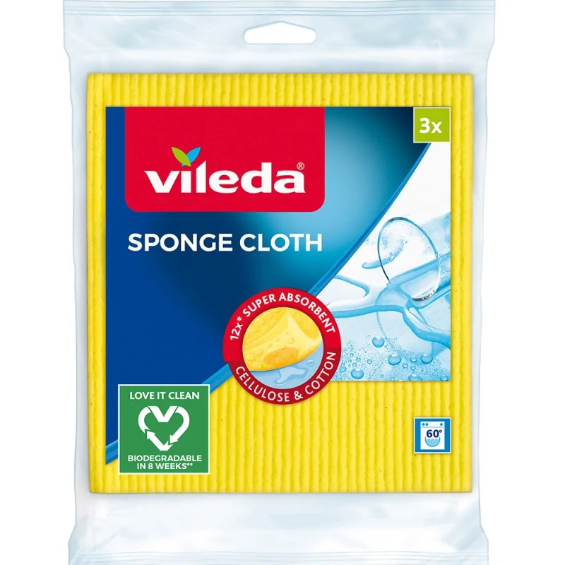 Vileda ścierka pucerka gąbkowa 3 szt.