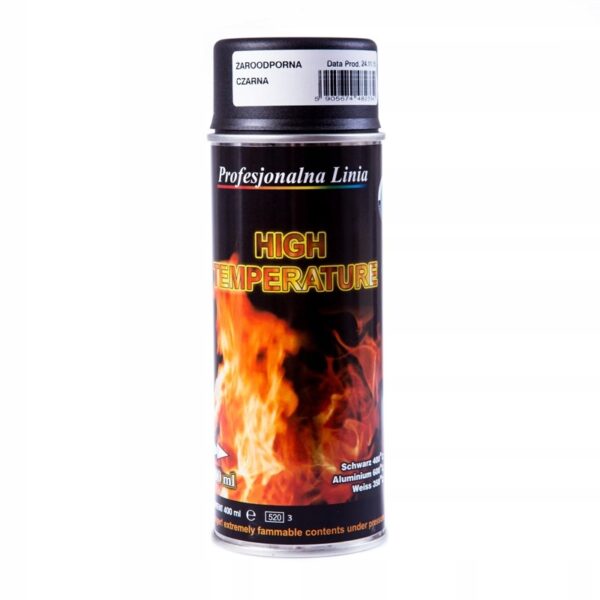 Spray 400ml żaroodporny czarny 9011