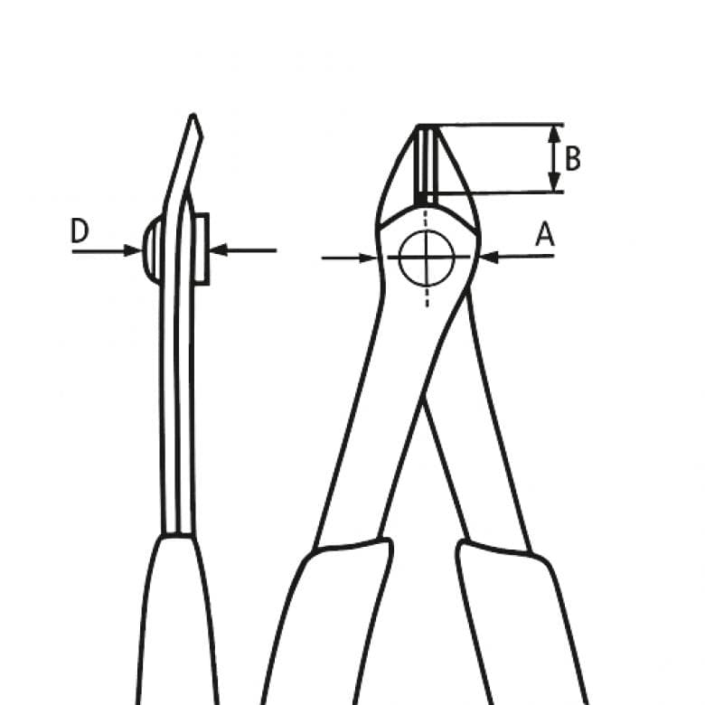 Szczypce do cięcia 125mm electronic super knips