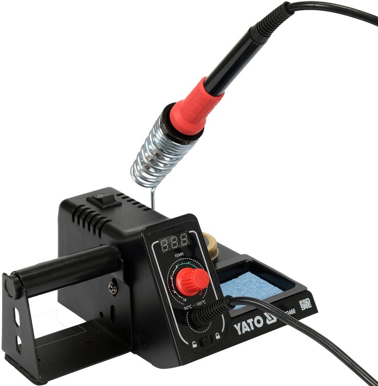 Stacja lutownicza cyfrowa 60W TYP grot, wyświetlacz LCD