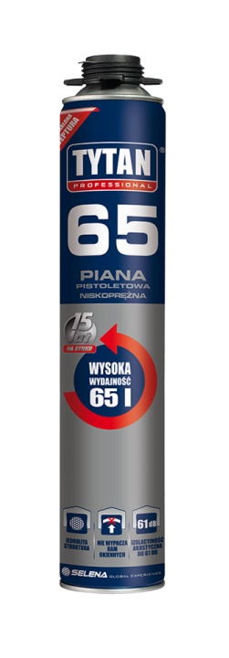 Pianka pistoletowa Tytan 65 750ml 02 niskoprężna