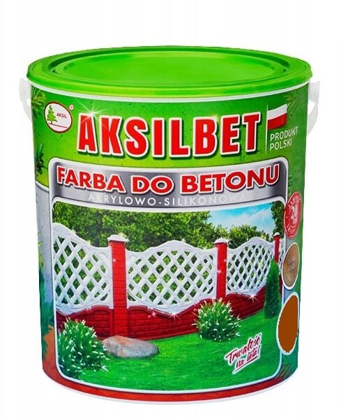Aksilbet farba do betonu wiśnia ciemna 1L