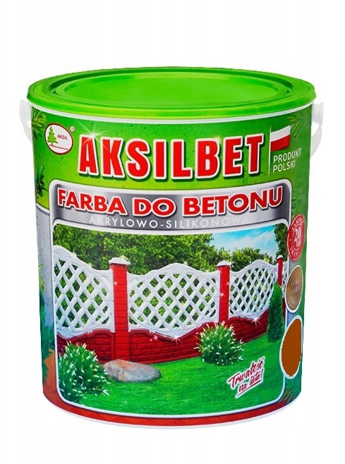 Aksilbet farba do betonu czerwony jasny 110 1L