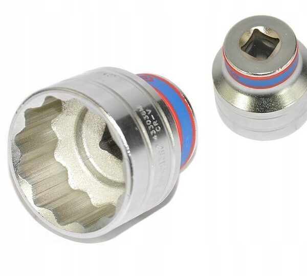 Nasadka krótka 12-KĄTNA chromowana 1/4'' 3/16'' 24mm