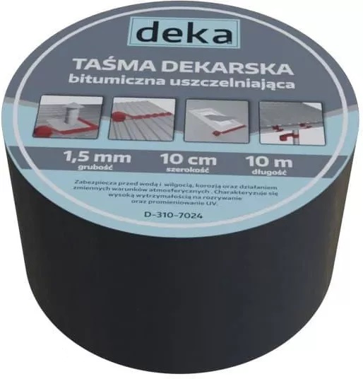 Taśma uszczelniająca dekarska alubutyl 10cm*10mb czarny