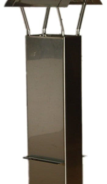 Przedłużka żaroodporna 14*15*80cm z dasz.z rozetą GR1mm