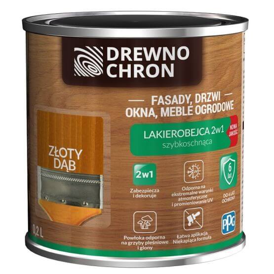 Lakierobejca zewnętrzna 2W1 DĄB złoty 0.2L